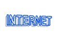 Internet neon sign