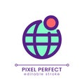 Internet network notification pixel perfect RGB color ui icon Royalty Free Stock Photo