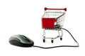 Internet online shopping concept with computer Royalty Free Stock Photo