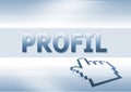 Internet profil Royalty Free Stock Photo