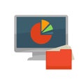 Internet program files and folder vector flat icons Royalty Free Stock Photo