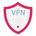 Internet protocol security Flat  Vector icon which can easily modify or edit Royalty Free Stock Photo
