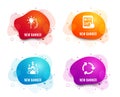 Internet report, Idea and Salary employees icons. Recycling sign. Vector