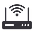 Internet router modem wifi signal icon