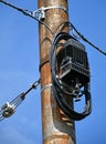 Internet router on an outdoor pole