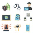 Internet safety icons.