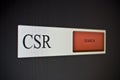 Internet search bar with phrase CSR Royalty Free Stock Photo