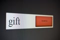 Internet search bar with phrase gift Royalty Free Stock Photo