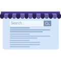Internet search web service icon vector website