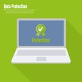 Internet security concept icon. Identification and protection simbol Royalty Free Stock Photo