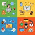 Internet Security Flat Icon Set