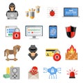 Internet Security Flat Icon Set