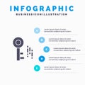 Internet, Security, Key Solid Icon Infographics 5 Steps Presentation Background Royalty Free Stock Photo