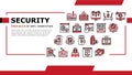 Internet Security Landing Header Vector Royalty Free Stock Photo