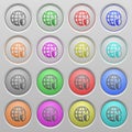 Internet security plastic sunk buttons Royalty Free Stock Photo