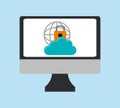 internet security related icons image Royalty Free Stock Photo