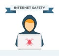 Internet security vector illustration Royalty Free Stock Photo