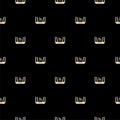 Internet service wireless router seamless pattern isolated on black background Royalty Free Stock Photo