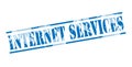 Internet services blue stamp