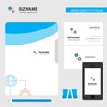 Internet setting Business Logo, File Cover Visiting Card and Mobile App Design. Vector Illustration Royalty Free Stock Photo