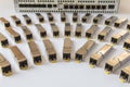 Internet SFP network modules for network switch. Internet. Communication. Network