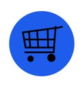 Internet shopping cart button Royalty Free Stock Photo