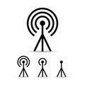 Internet signal antenna icon Royalty Free Stock Photo