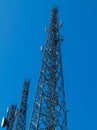 Internet signal tower in the hills of Menoreh, Indonesia