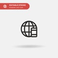 Internet Simple vector icon. Illustration symbol design template for web mobile UI element. Perfect color modern pictogram on