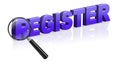 Internet site registration register