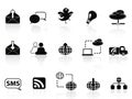 Internet social communications icon set Royalty Free Stock Photo