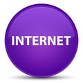 Internet special purple round button