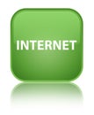 Internet special soft green square button