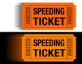 An Internet Speeding Ticket Royalty Free Stock Photo