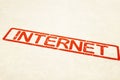 Internet Stamp Royalty Free Stock Photo