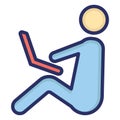 Internet surfer, internet user Isolated Vector icon which can easily modify or edit Royalty Free Stock Photo