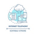 Internet telephony concept icon Royalty Free Stock Photo