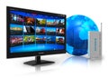 Internet television concept Royalty Free Stock Photo