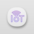 Internet of things app icon Royalty Free Stock Photo