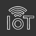 Internet of things chalk icon Royalty Free Stock Photo