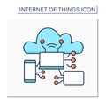 Internet of things color icon Royalty Free Stock Photo