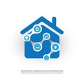 Internet Of Things, Digital Home And Networks Design Concept With Icons Royalty Free Stock Photo