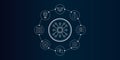 Internet of things icon set. IOT Symbols design. Smart device. Industry. Artificial intelligence. Automated machine
