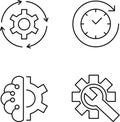 Internet of things icon set. IOT Symbols design. Smart device. Industry. Artificial intelligence. Automated machine