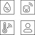 Internet of things icon set. IOT Symbols design. Smart device. Industry. Artificial intelligence. Automated machine