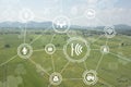 Internet of things industrial agriculture,smart farming concepts