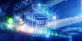 Internet of things IoT. Big Data Cloud Computing Network Technology concept Royalty Free Stock Photo