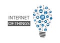 Internet of things (IOT) concept background. Vector illustration representing new innovative ideas Royalty Free Stock Photo