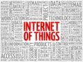 Internet of Things IOT word cloud Royalty Free Stock Photo