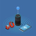 Internet Of Things Isometric Composition Royalty Free Stock Photo